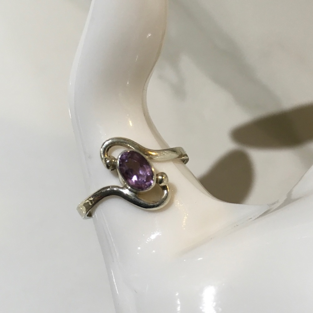 Amethyst Ring size 8 - Picture 3 of 3